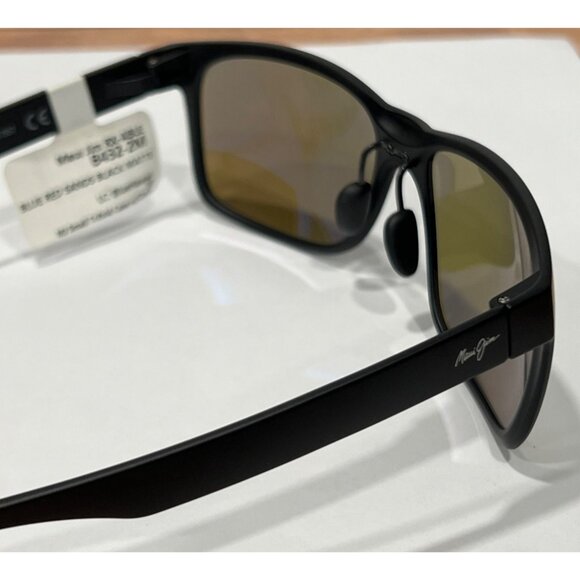 Maui Jim Rx-ABLE  B432-2M Blue Red Sands Black Matte Frame Polarized Sunglasses - Picture 6 of 8